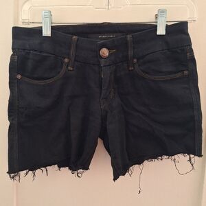 DYLAN GEORGE black cut-off shorts
